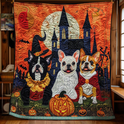 Witchy French Bulldogs XR3008023CL Quilt