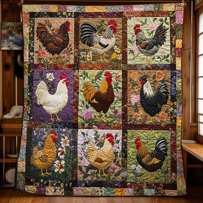 Chicken Garden WG1408010CL Quilt