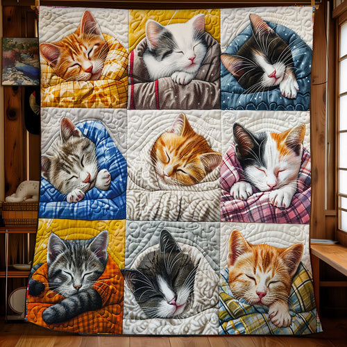 Sleeping Cozy Cat WG1408001CL Quilt