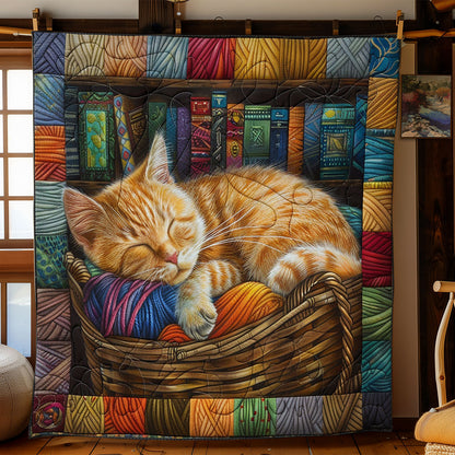 Adorable Cat Sleeping WO2608008CL Quilt