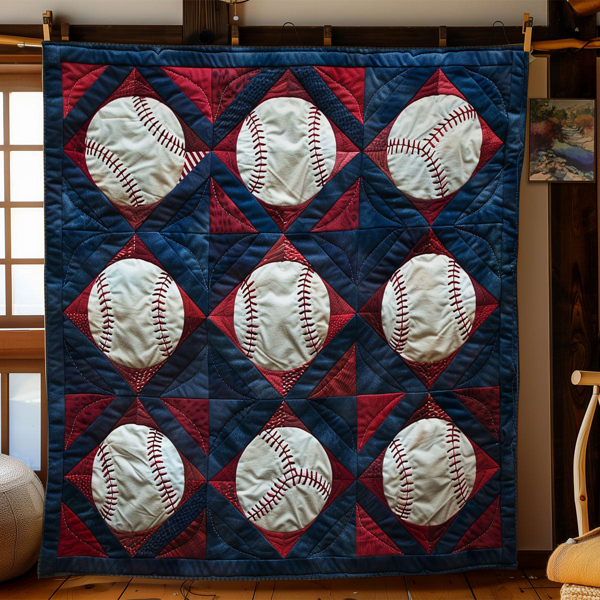 Baseballs WO2408047CL Quilt