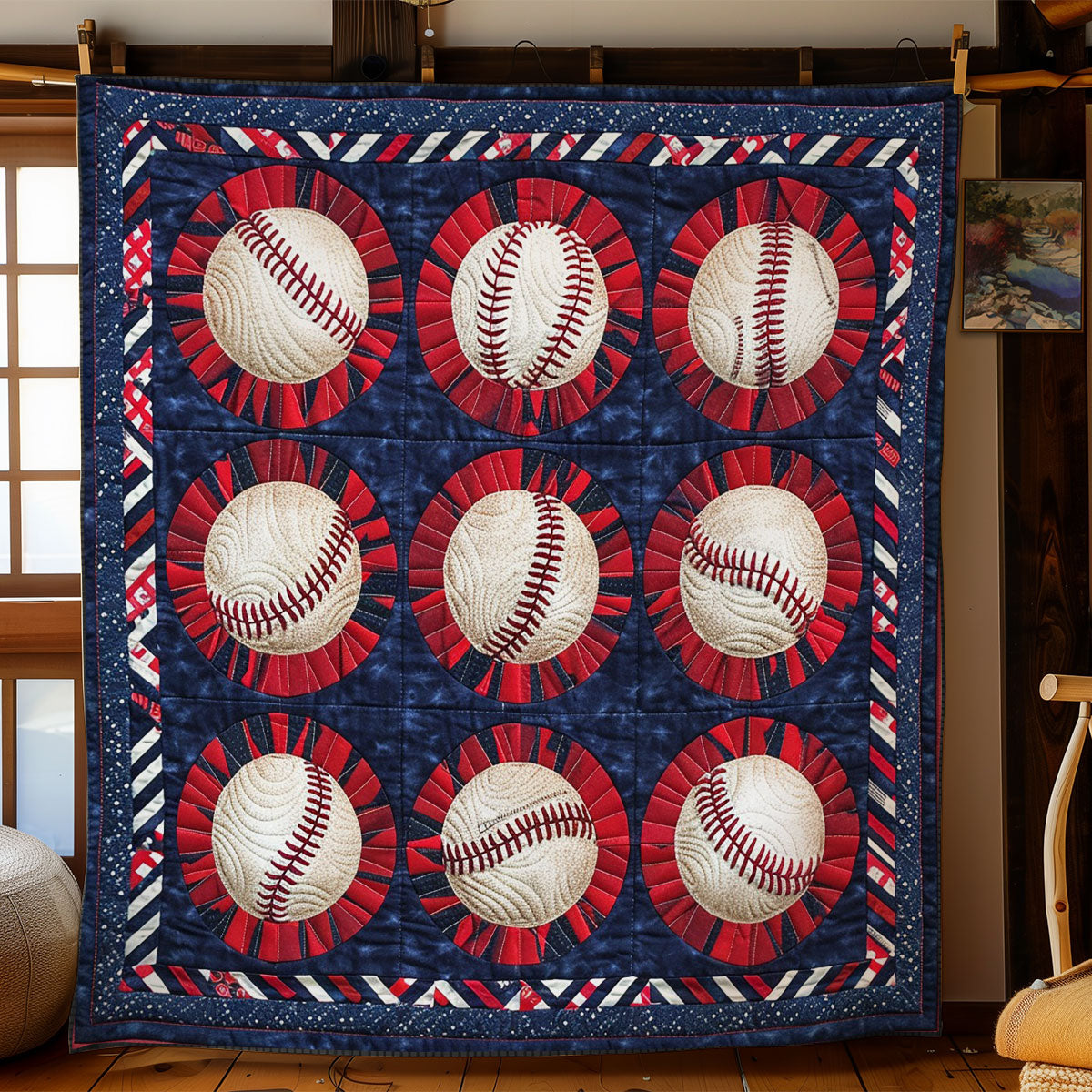 Baseballs WO2408049CL Quilt