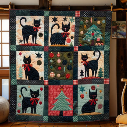 Black Cat And Red Bow WO2408038CL Quilt