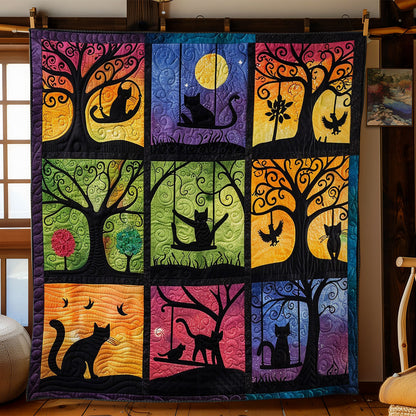 Black Cats At The Night WO2308033CL Quilt