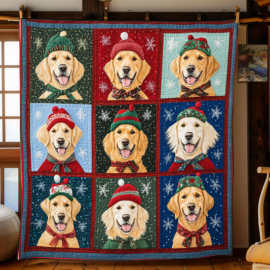 Blissful Golden Retrievers XR2308021CL Quilt