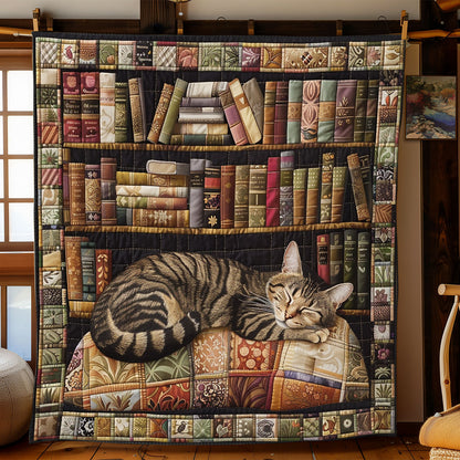 Bookself And Cats XR2608006CL Quilt