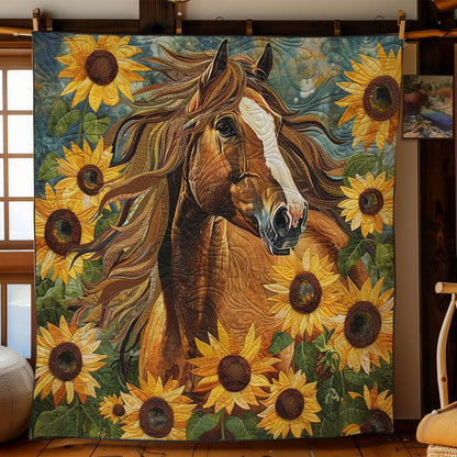 Brown Horse Strong WO2408041CL Quilt