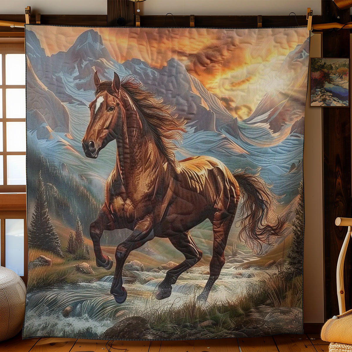 Brown Horse WO3008002CL Quilt