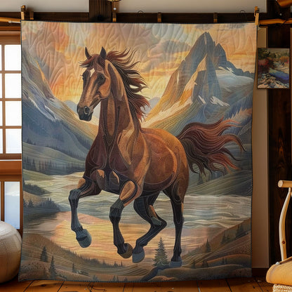 Brown Horse WO3008006CL Quilt