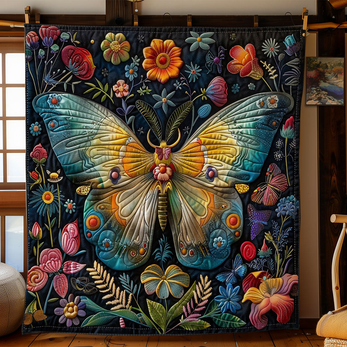 Butterfly At The Night WO2908049CL Quilt