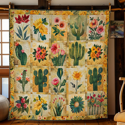 Cactus And Flowers WO2208024CL Quilt