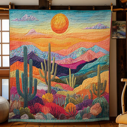 Cactus And Sun XR1009030CL Quilt