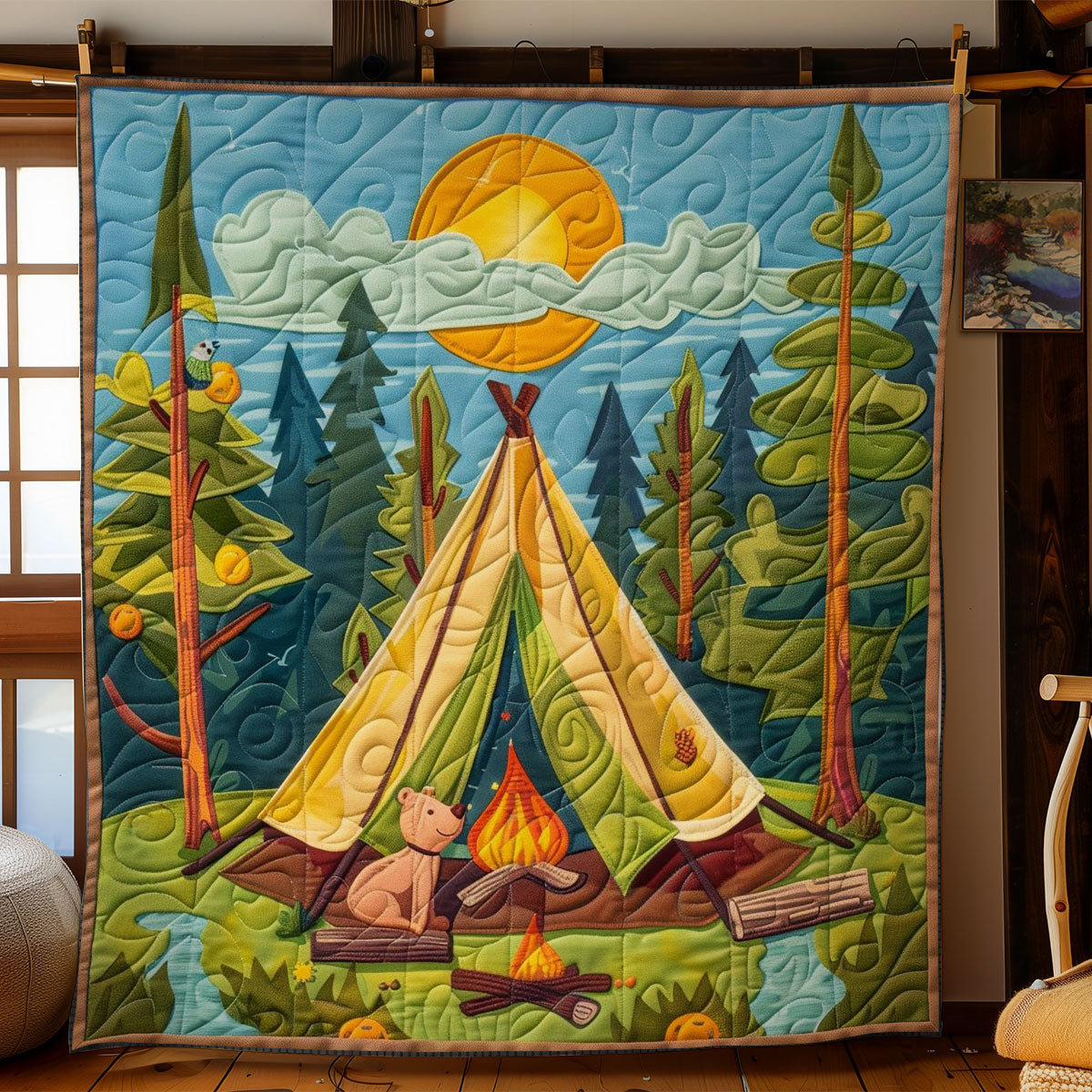 Camping In The Forest WO2708039CL Quilt