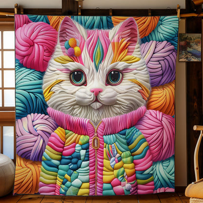 Cat Colorful WO2408010CL Quilt