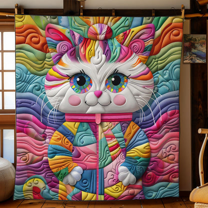 Cat Colorful WO2408014CL Quilt