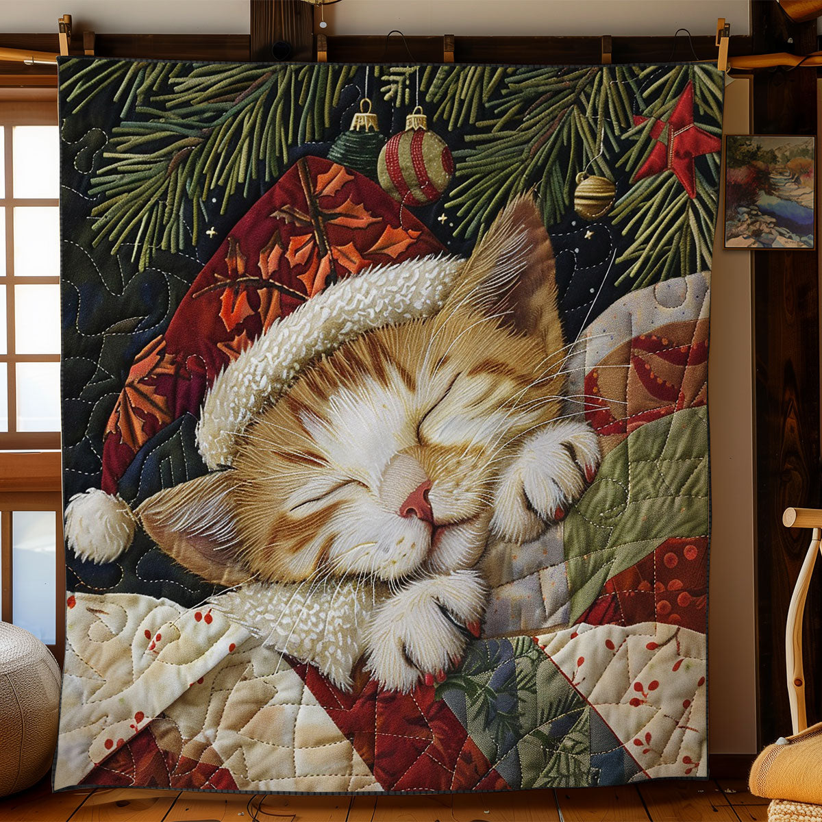 Cat Sleeping WO2108027CL Quilt