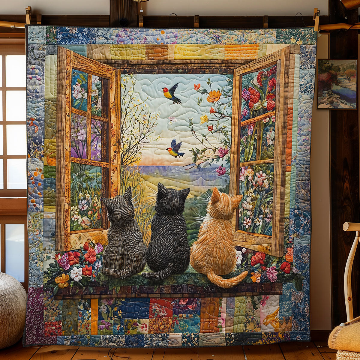 Cats Peaceful WG2408013CL Quilt