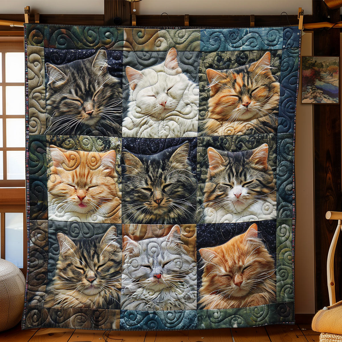 Cats Sleeping WO2208029CL Quilt