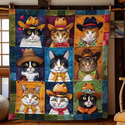 Cats With Cowboy Hats WO2908067CL Quilt