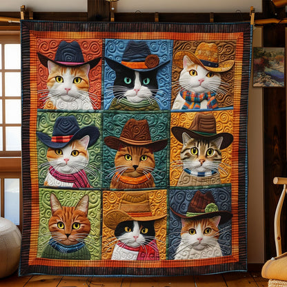 Cats With Cowboy Hats WO2908068CL Quilt