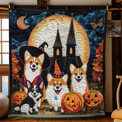 Corgi Witch And Boo XR3008019CL Quilt