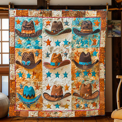 Cowboy Hats With Stars XR2008015CL Quilt