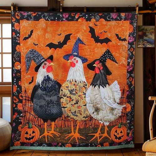 Creepy Chickens XR2908010CL Quilt