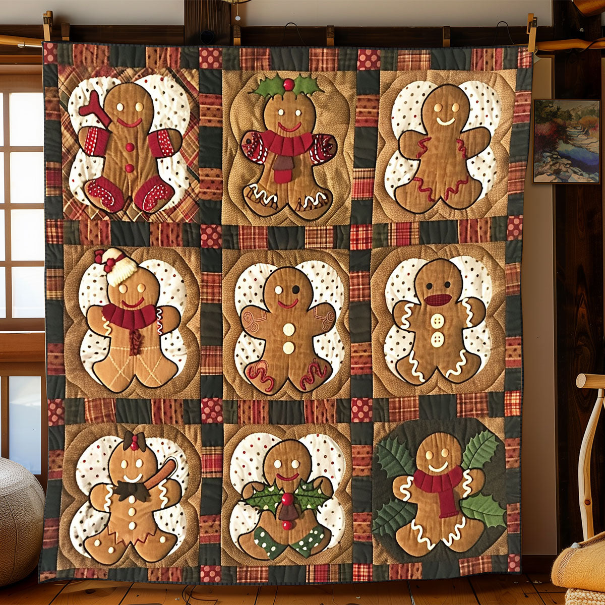 Cute Gingerbread Men XR2008003CL Quilt