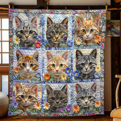 Cute Tabby Cats XR1908004CL Quilt