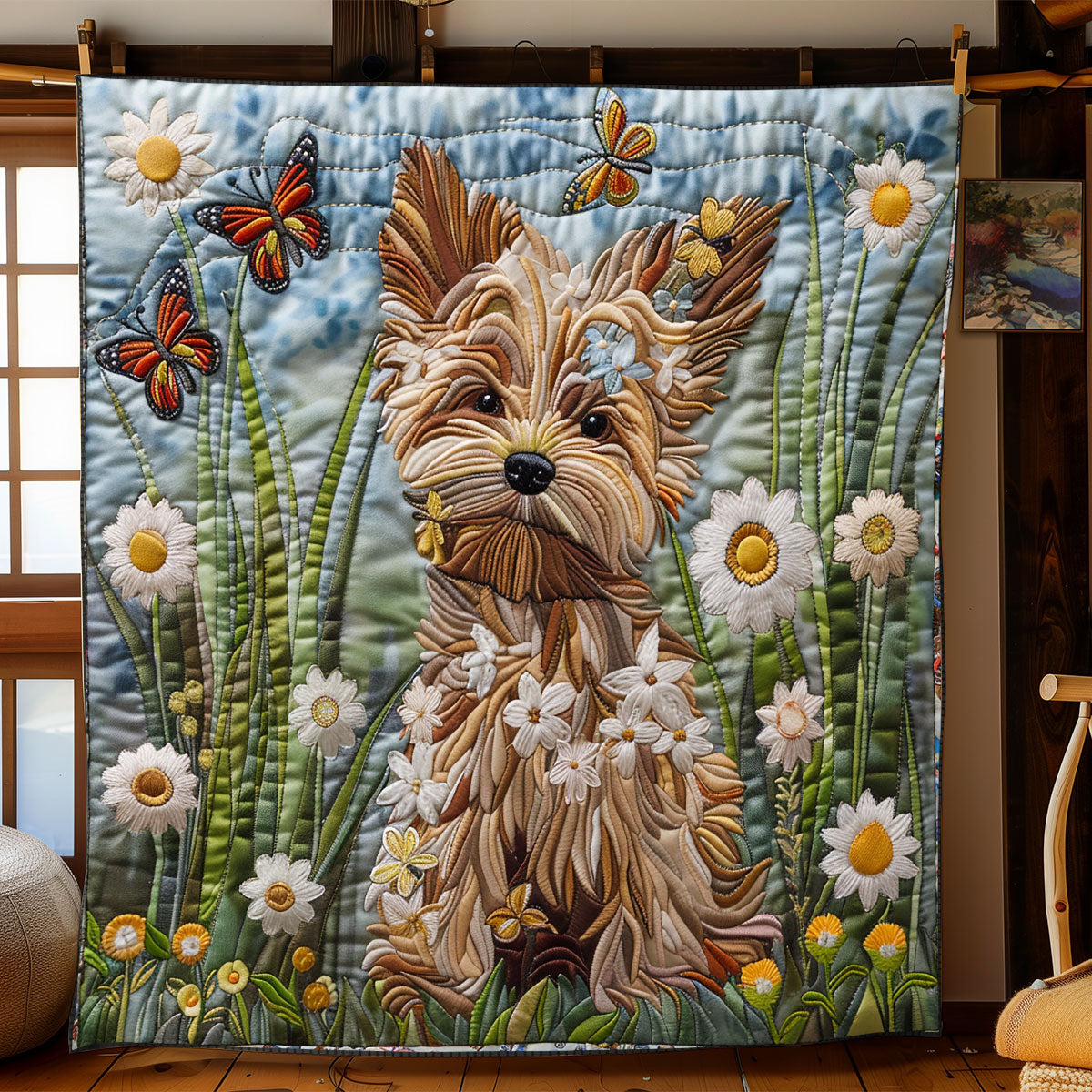 Cute Yorkshire Terrier XR2008028CL Quilt