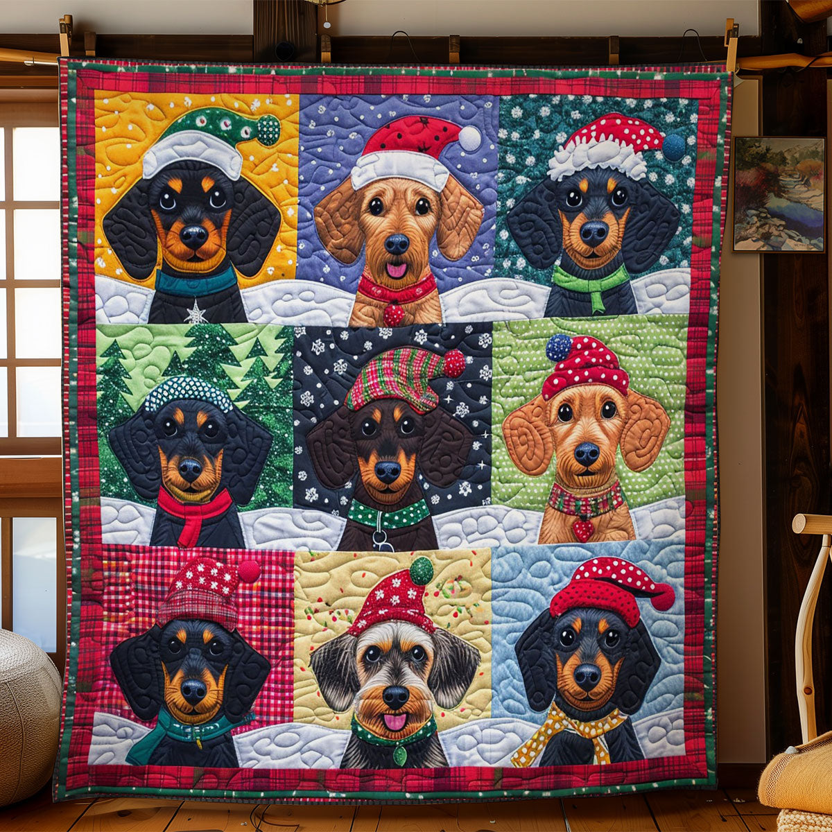 Doxie Cute WO2308004CL Quilt