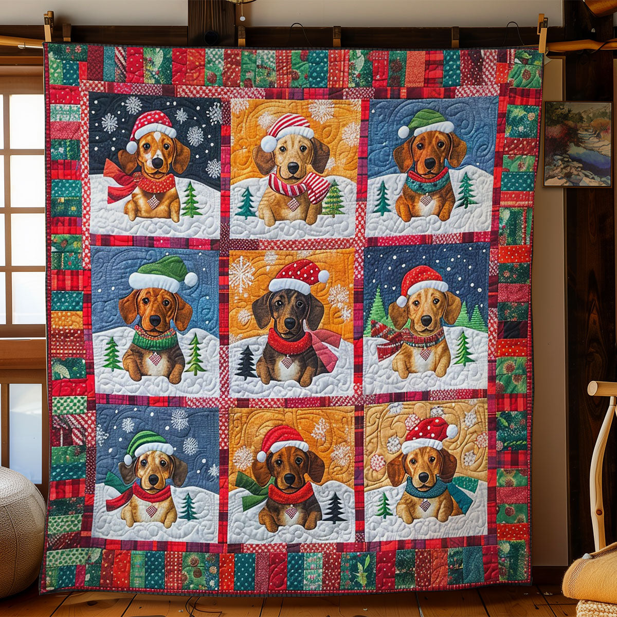 Doxie Dogs WO2308005CL Quilt