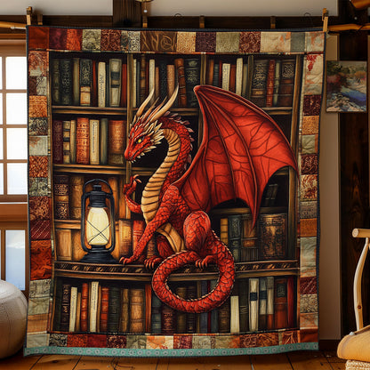 Dragon And Bookself XR0409029CL Quilt