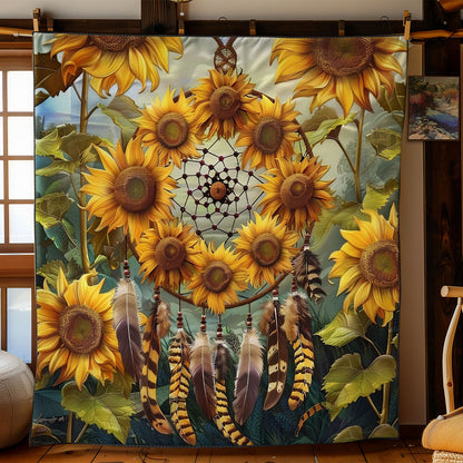 Dreamcatcher And Sunflowers WO2108040CL Quilt