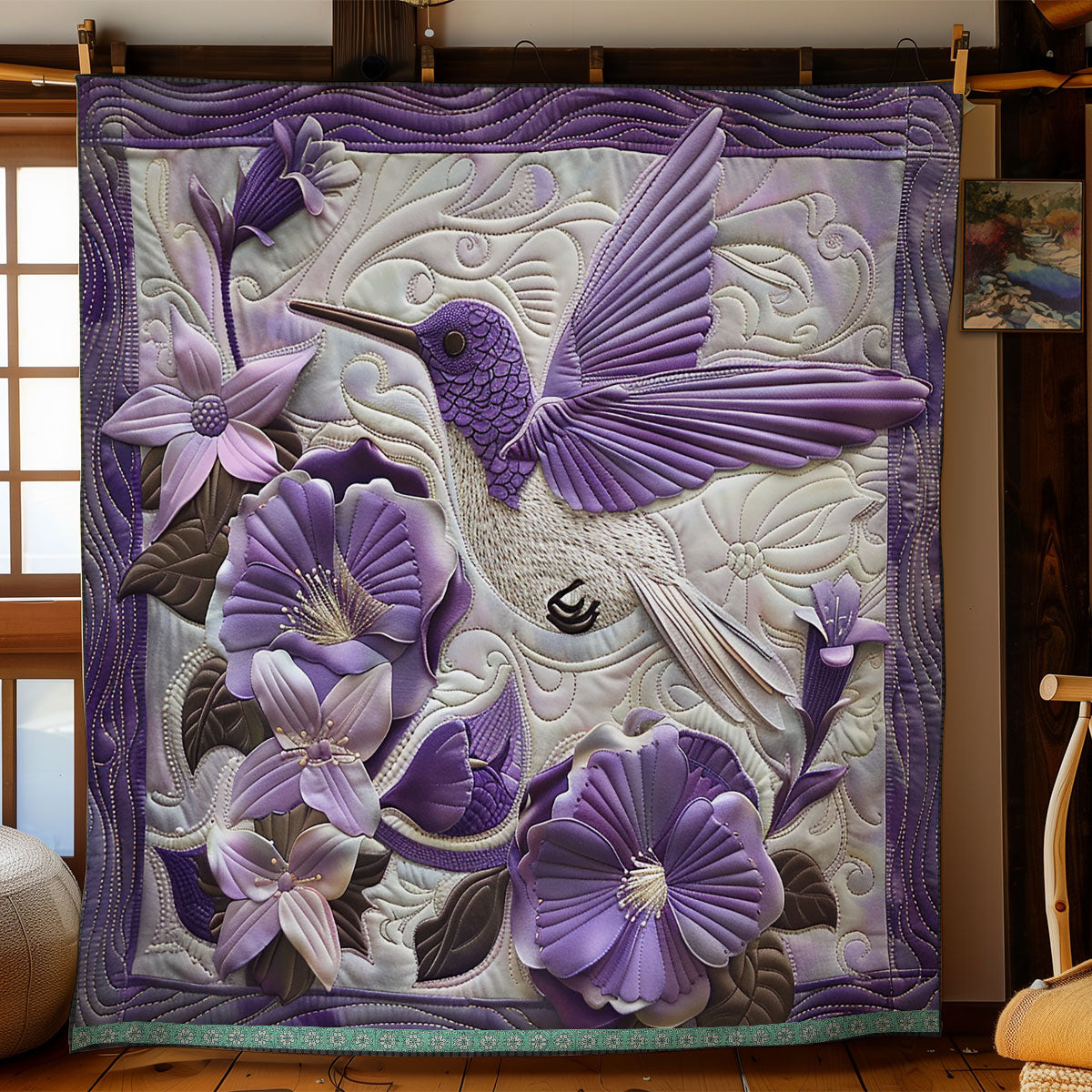 Dreaming Hummingbird XR0509003CL Quilt