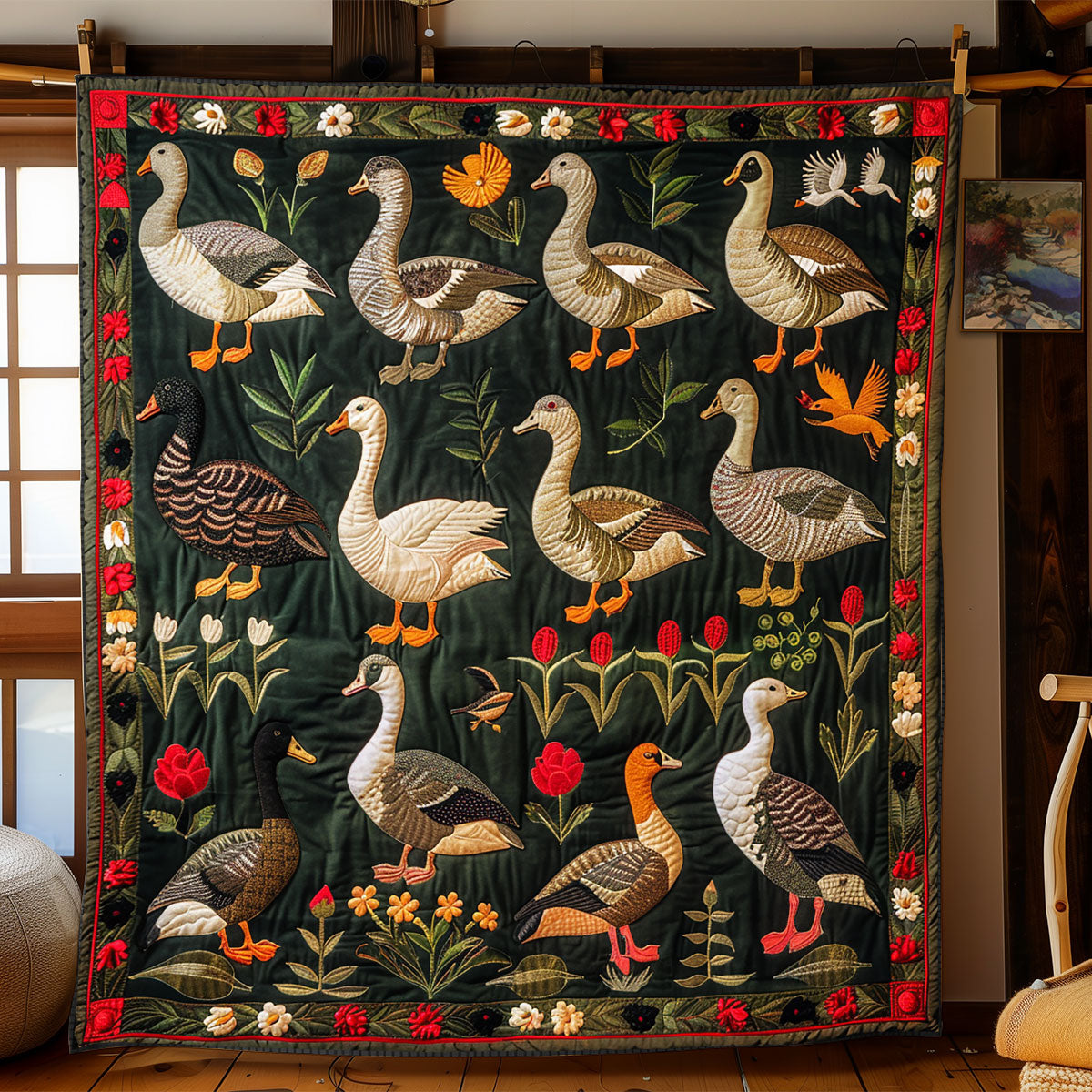 Duck Garden XR1508044CL Quilt