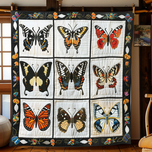 Elegant Butterflies XR1008005CL Quilt