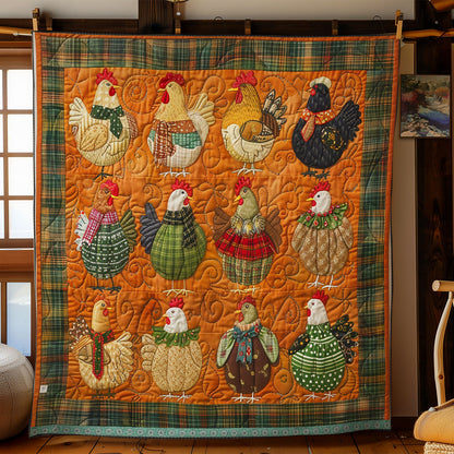 Farmyard Chickens XR0409021CL Quilt