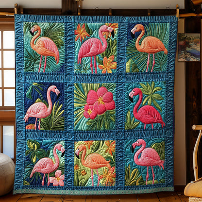 Flamingo Haven XR1409004CL Quilt
