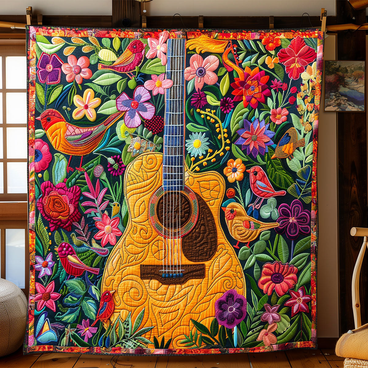 Floral Acoustic XR1408013CL Quilt