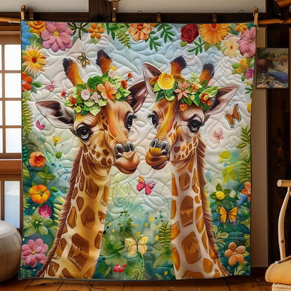 Friendship Among Giraffes WO2308012CL Quilt