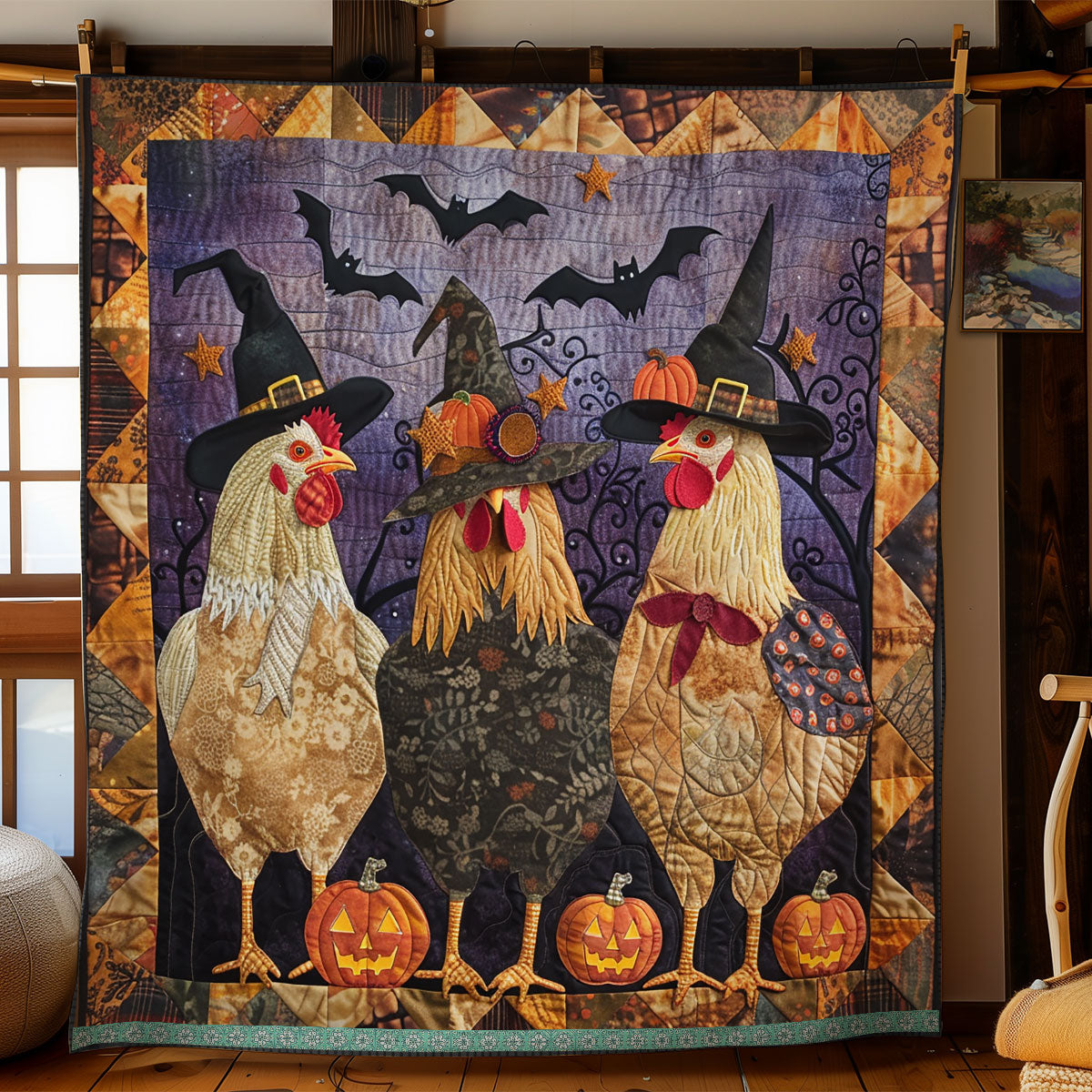 Fright Witches XR2908011CL Quilt