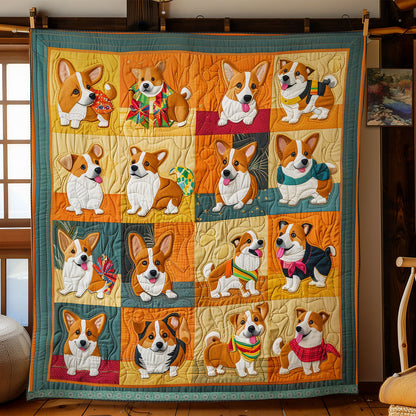 Funny Corgis XR2808023CL Quilt