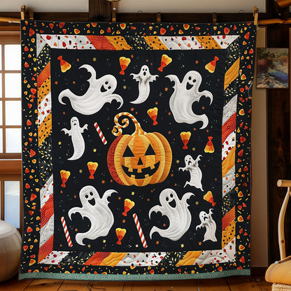 Ghostly Pumpkins XR1009004CL Quilt