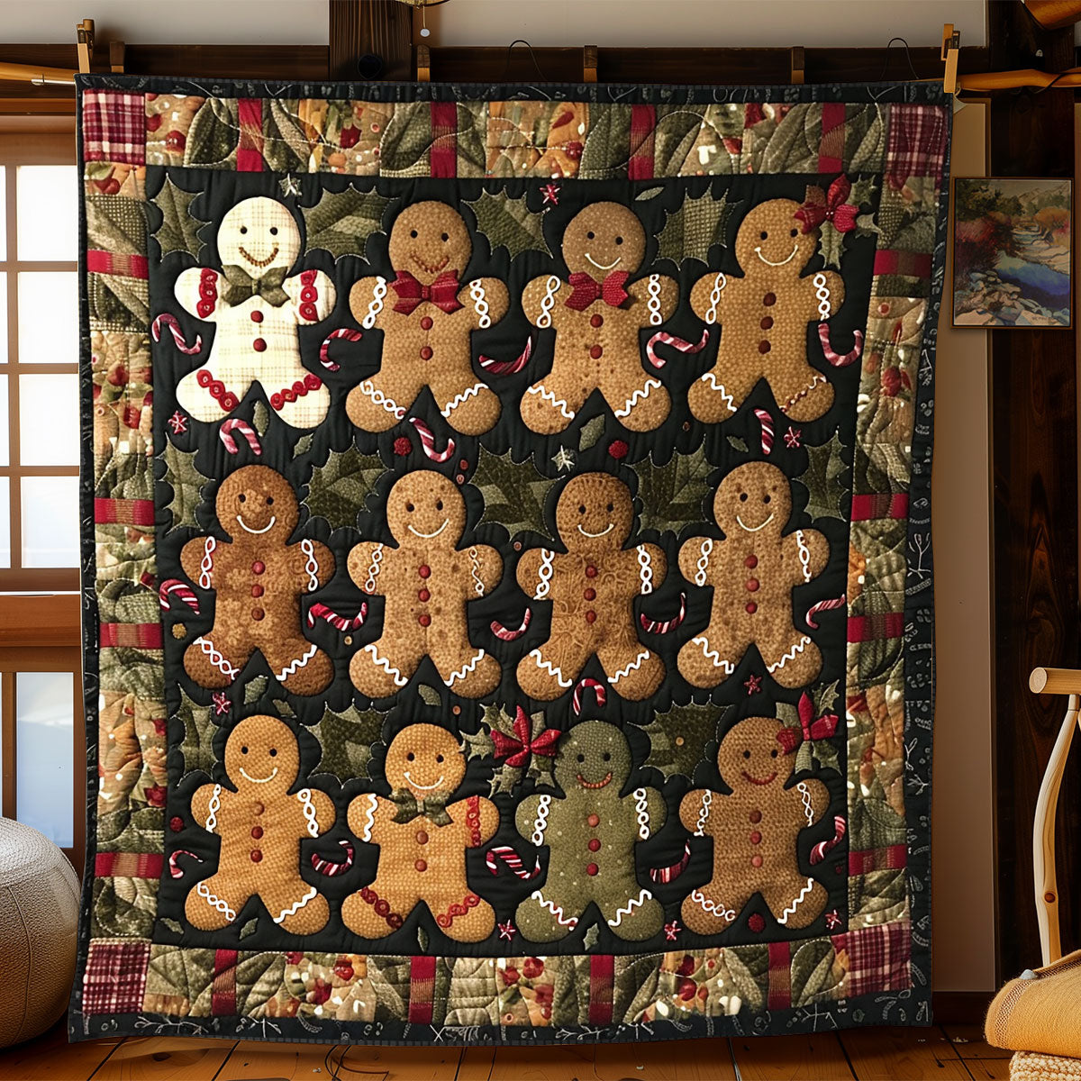 Gingerbread Men XR2008010CL Quilt