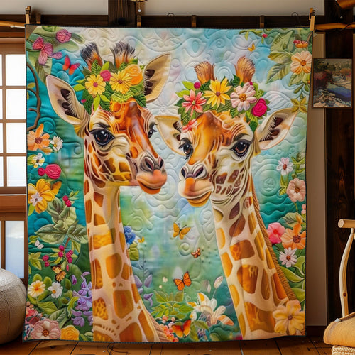 Giraffe Friendship WO2308011CL Quilt