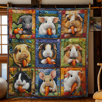 Guinea Pigs And Carrot WO2708033CL Quilt