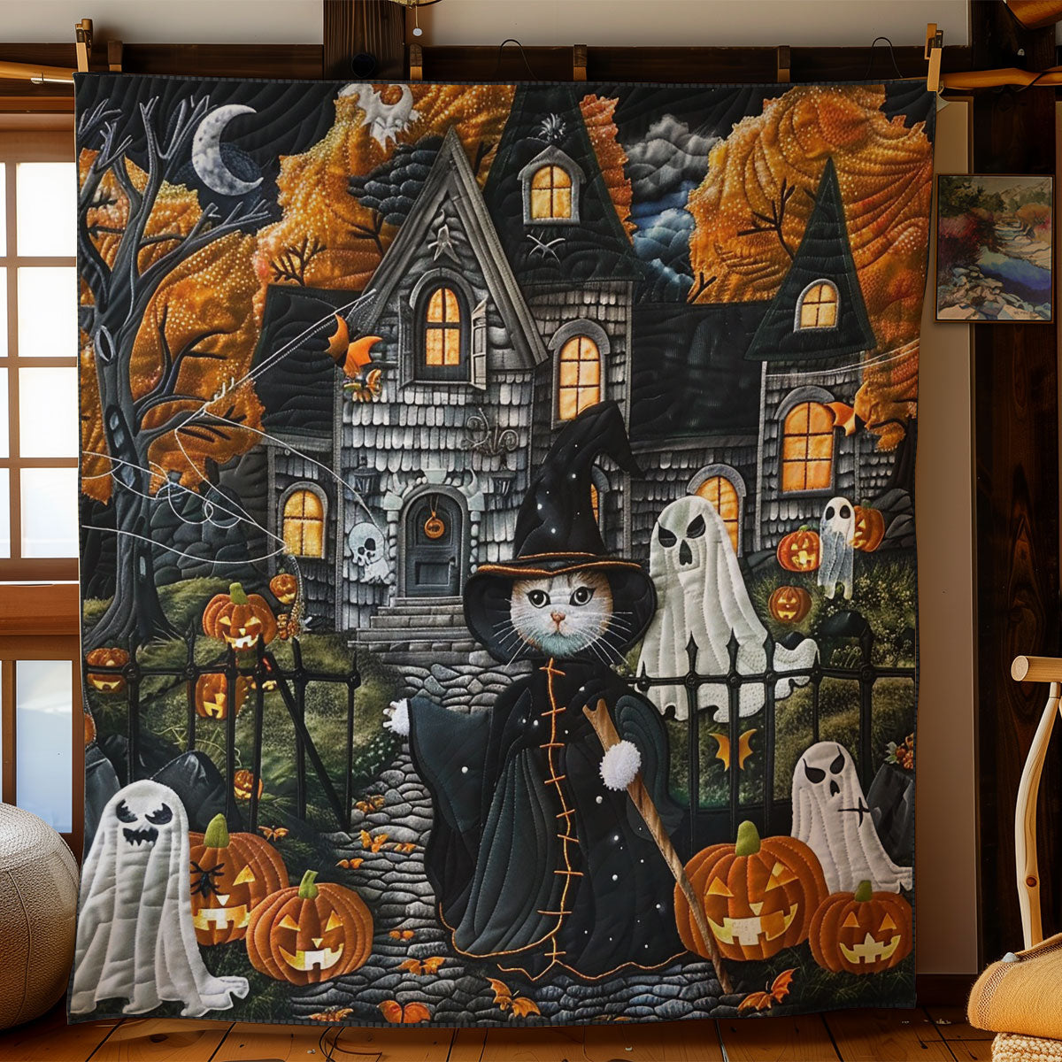 Halloween Scary WO3008027CL Quilt