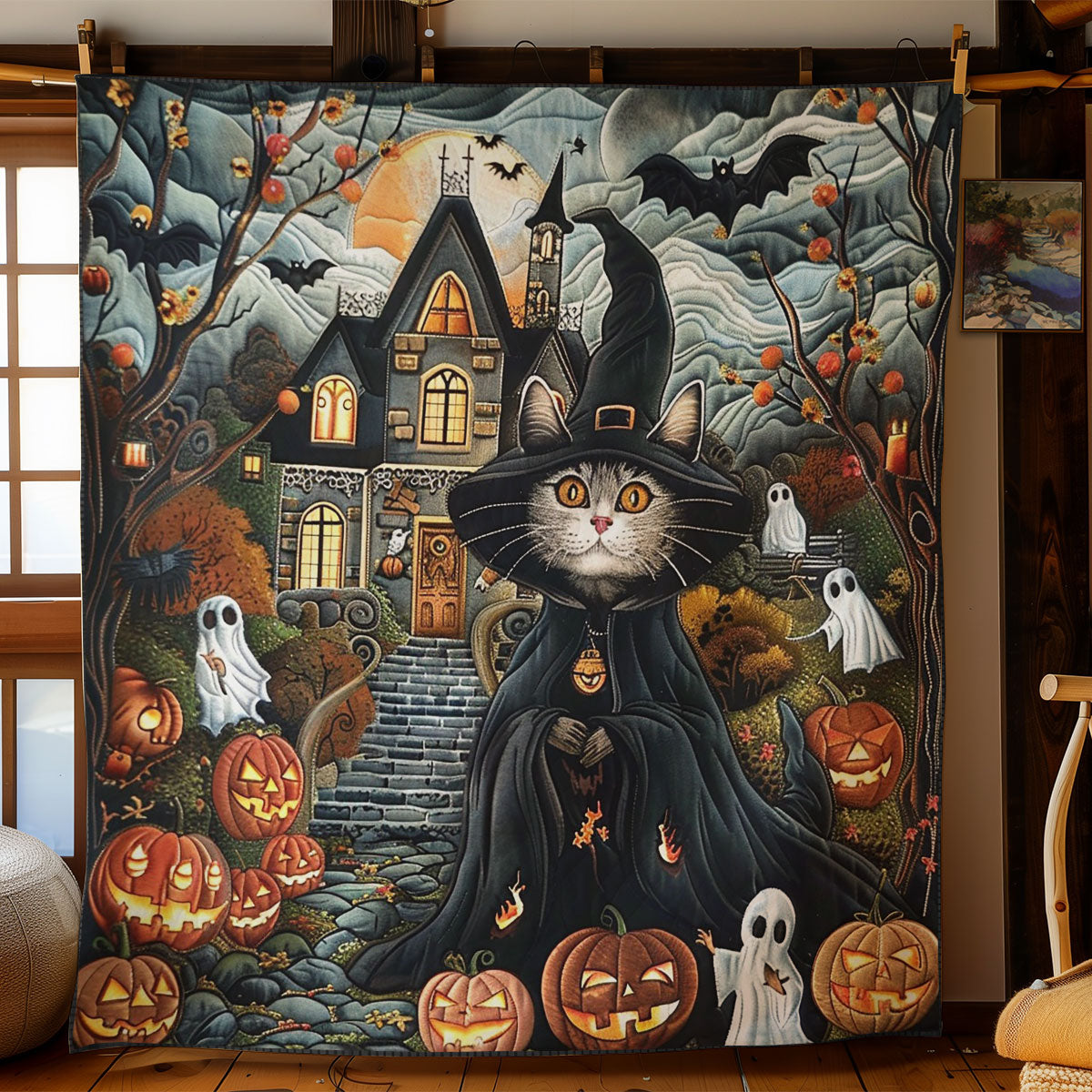 Halloween Scary WO3008028CL Quilt