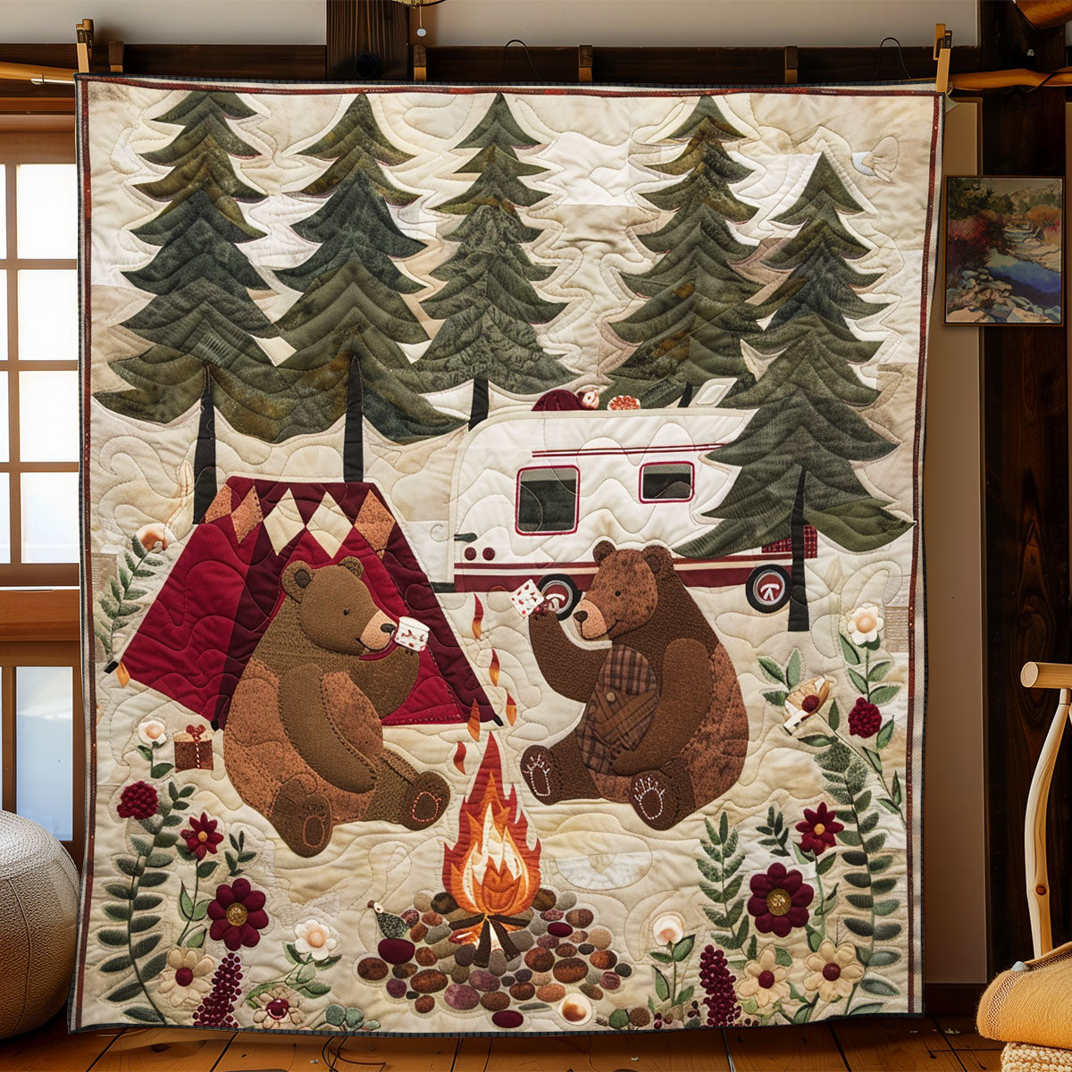 Happy Camping Night XR2208017CL Quilt